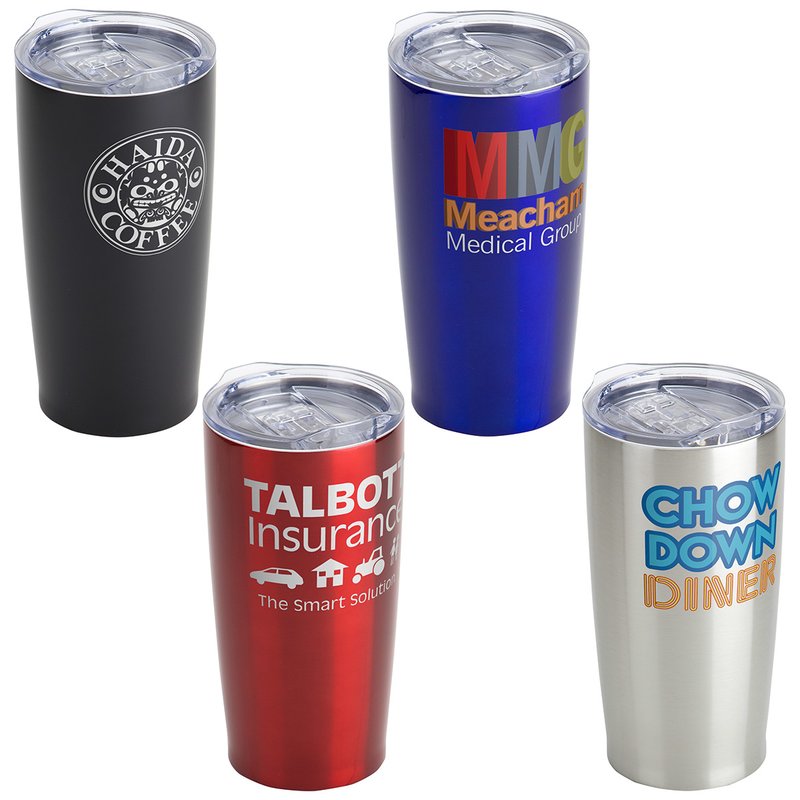 Main Product Image for Imprinted Stainless Steel Travel Tumbler Insulated 20 Oz
