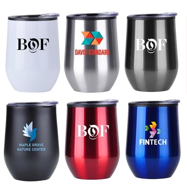 Main Product Image for Stainless Steel Wine Tumbler - 12 oz.