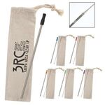 Buy Stainless Straw Kit With Cotton Pouch