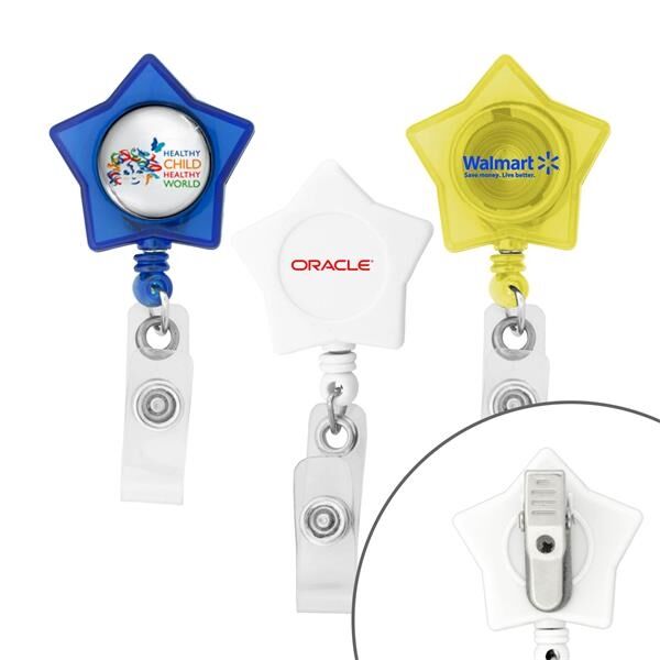 Main Product Image for Star-Shaped Retractable Badge Holder