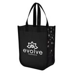 Star Struck Laminated Non-Woven Tote Bag - Black