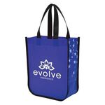 Star Struck Laminated Non-Woven Tote Bag - Blue