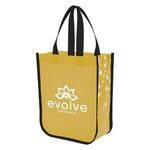 Star Struck Laminated Non-Woven Tote Bag - Gold