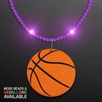 Still-Light Purple Beads with Medallion - Purple