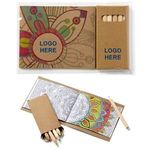 Buy Stock Cover Adult Coloring Book & 6-Color Pencil Set