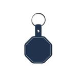 Stop Sign Flexible Key Tag - Dark Blue