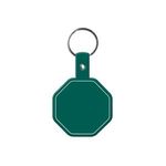 Stop Sign Flexible Key Tag - Dark Green