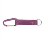 Strap Happy Keychain - Key Tag with Carabiner - Purple