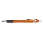Stratus Grip w/Stylus Pen - Orange/Silver