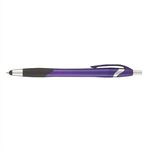 Stratus Grip w/Stylus Pen - Purple/Silver