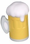 Stress Beer Mug - Amber/White