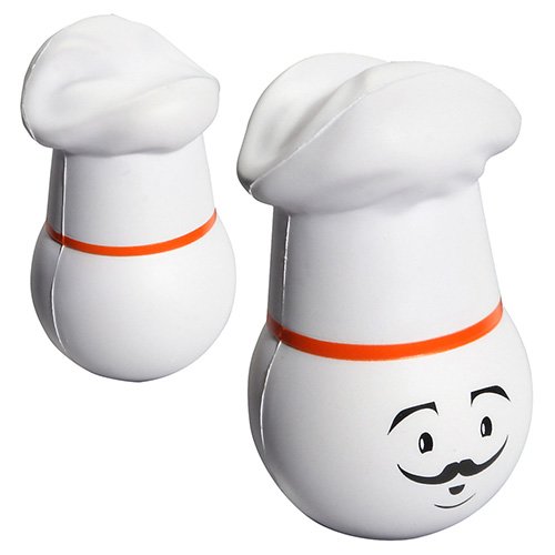 Main Product Image for Custom Printed Stress Reliever Ball with Chefs Hat