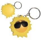Stress Cool Sun Key Chain - Yellow