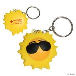 Buy Promotional Stress Reliever Key Chain - Cool Sun