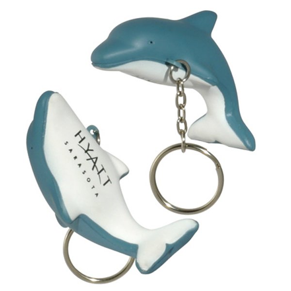 Main Product Image for Promotional Stress Reliever Dolphin Key Chain