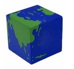 Stress Earth Cube - Blue/Green