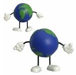 Stress Earthball Figure - Blue/Green