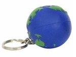 Stress Earthball Key Chain - Blue/Green