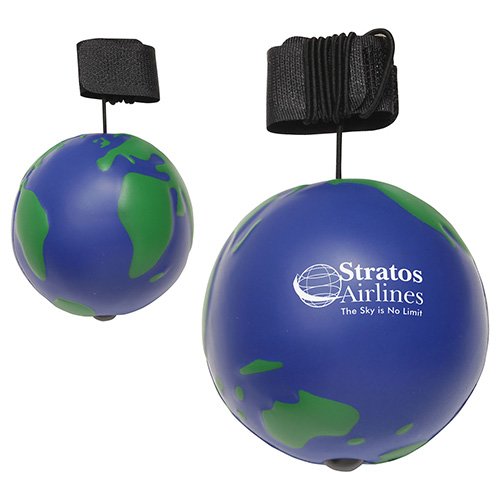 Main Product Image for Promotional Stress Reliever Bungee Ball - Earth