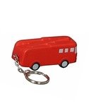 Stress Fire Truck Key Chain - Red