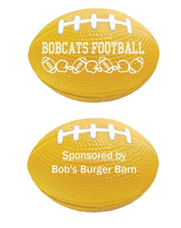 Main Product Image for Imprinted Stress Footballs 2 sided imprint