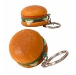 Stress Hamburger Key Chain - Tan