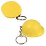 Stress Hard Hat Key Chain - Yellow