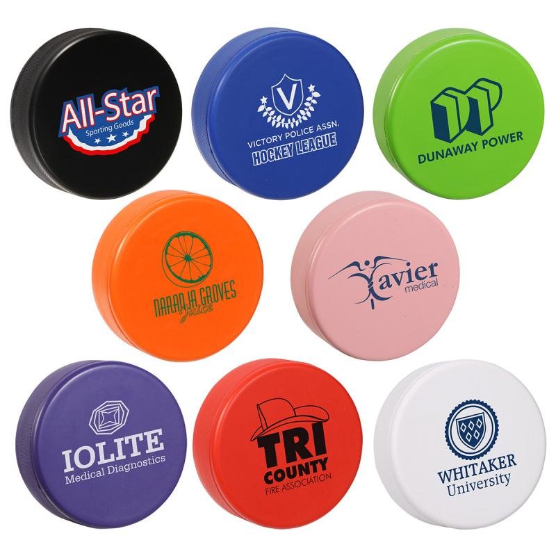 Main Product Image for Imprinted Stress Reliever Hockey Puck