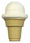 Stress Ice Cream Cone - White/Tan