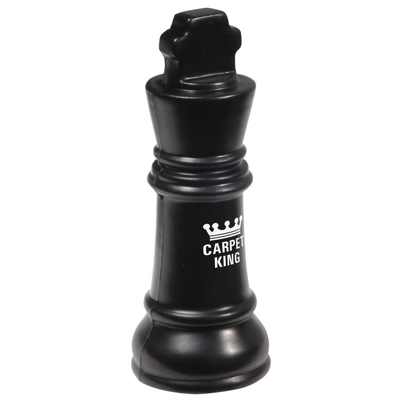 Main Product Image for Imprinted Stress Reliever King Chess Piece Black
