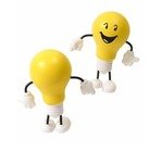 Stress Lightbulb Figure - Yellow