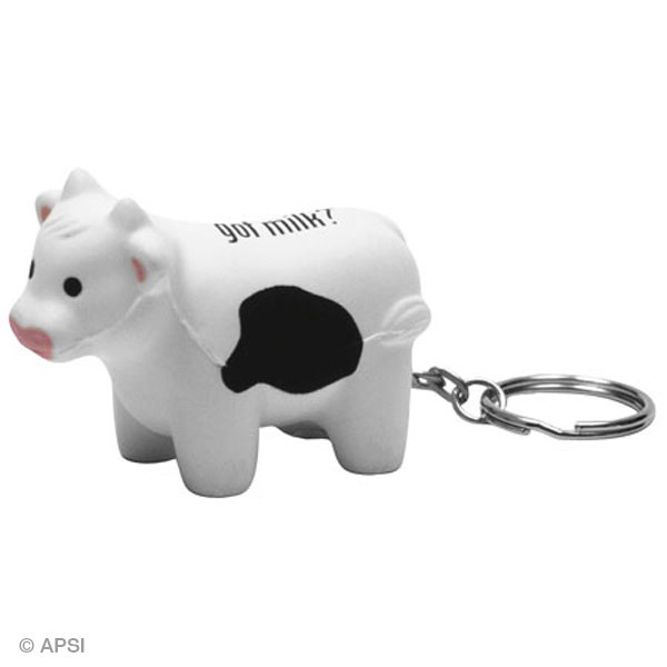 Main Product Image for Promotional Stress Reliever Milk Cow Key Chain