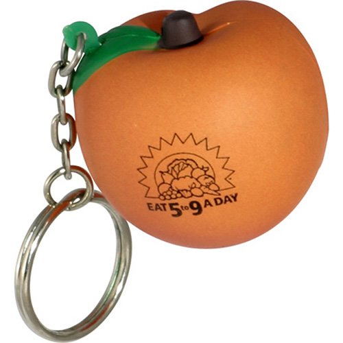 Main Product Image for Custom Printed Stress Reliever Key Chain - Peach