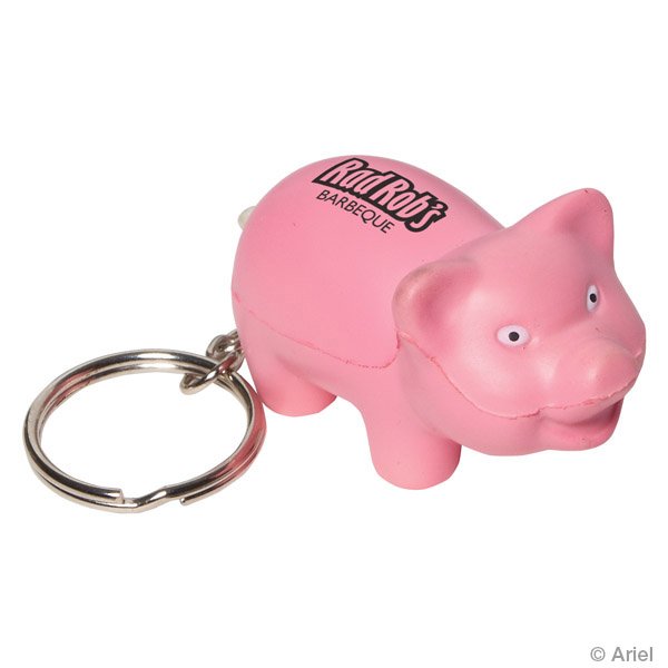 Main Product Image for Promotional Stress Reliever Pig Key Chain
