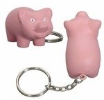 Stress Pig Key Chain -  
