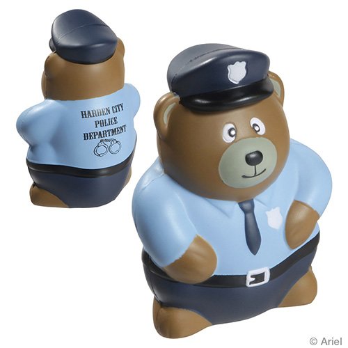Main Product Image for Imprinted Stress Reliever Police Bear