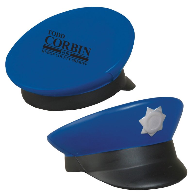 Main Product Image for Imprinted Stress Reliever Police Cap