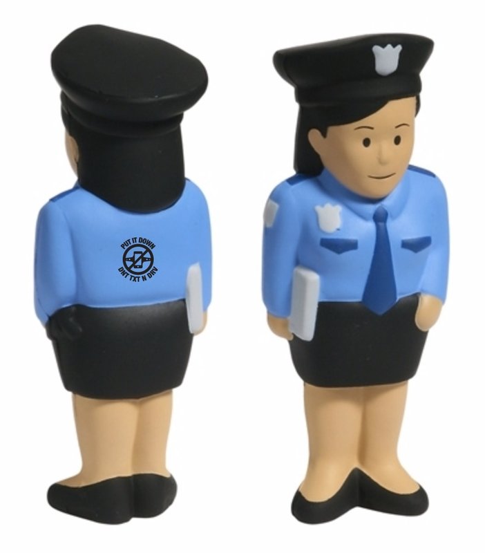 Main Product Image for Imprinted Stress Reliever Police Woman