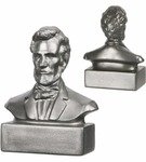 Stress Reliever Abraham Lincoln Bust - Silver