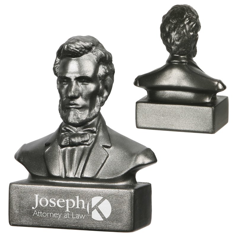 Main Product Image for Imprinted Stress Reliever Abraham Lincoln Bust