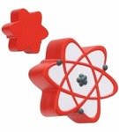 Stress Reliever Atomic Symbol - Red/White