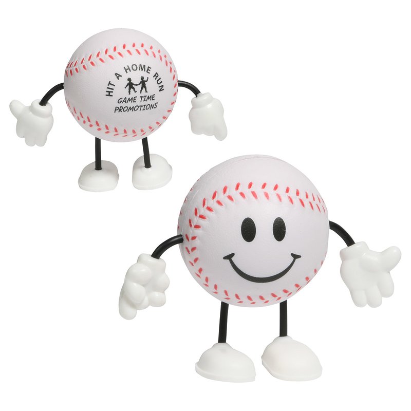 Main Product Image for Imprinted Stress Reliever Baseball Figure