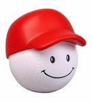 Stress Reliever Baseball Mad Cap - Red/White