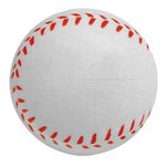 Stress Reliever  Baseball - White with Red