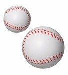 Stress Reliever Baseball - White