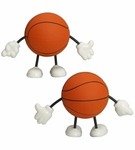 Stress Reliever Basketball Figure - Orange