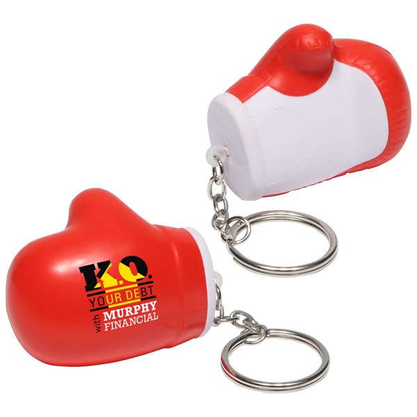 Main Product Image for Imprinted Stress Reliever Key Chain Boxing Glove