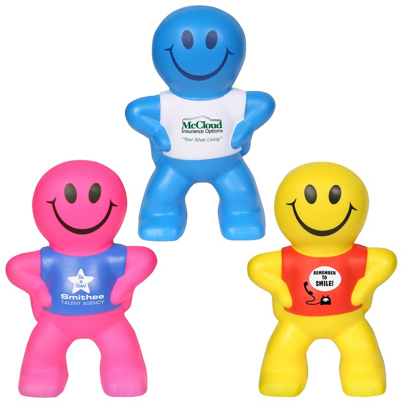 Main Product Image for Imprinted Stress Reliever Captain Smiley