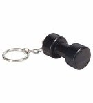 Stress Reliever Dumbbell Key Chain - Black