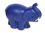 Stress Reliever Elephant With Tusks - Blue